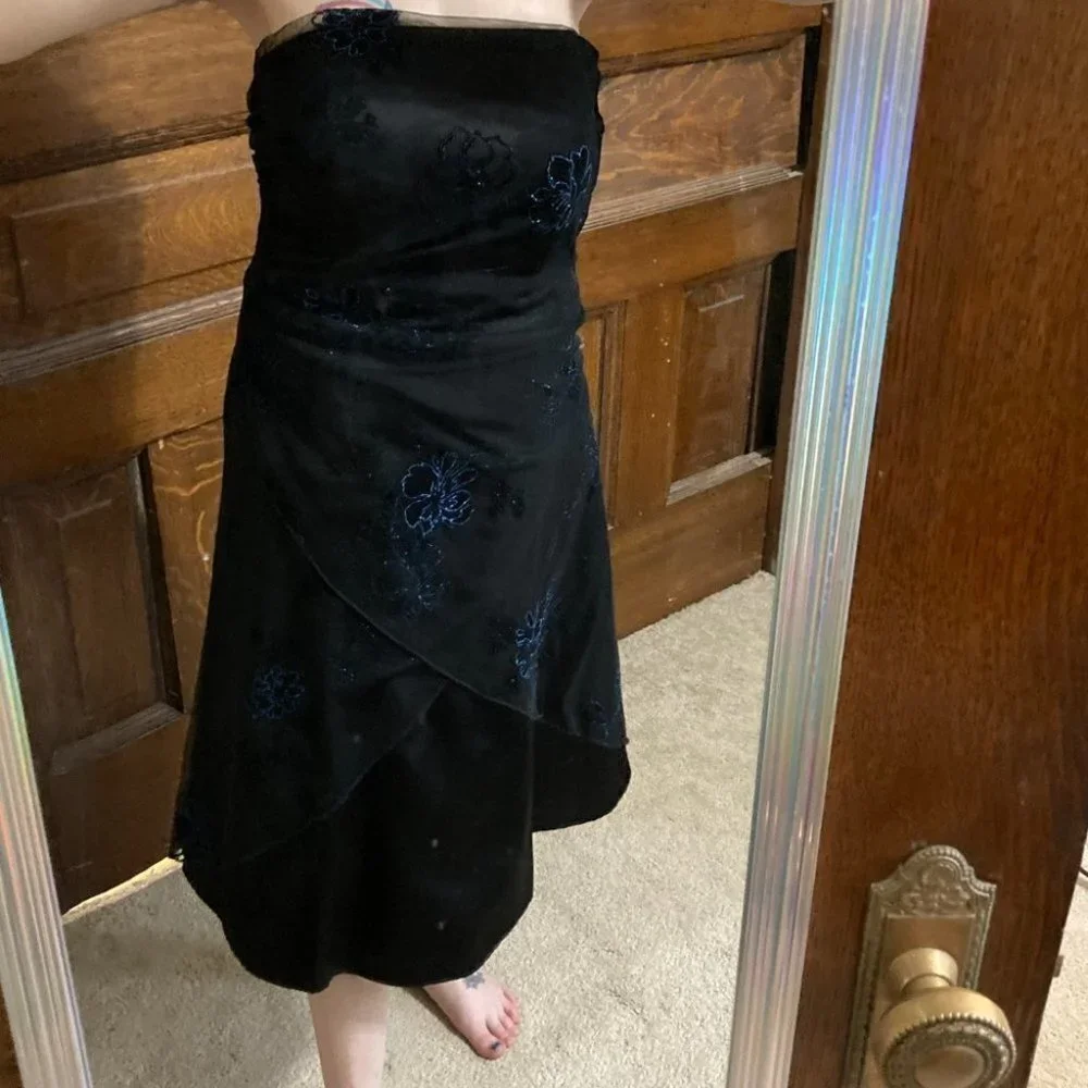 Onyx Nite Strapless Formal Dress Black Size 6 - Picture 14 of 14